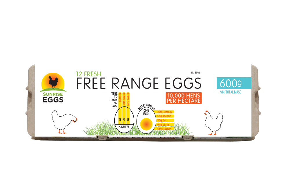 Free Range 600g Eggs - Freshly Local