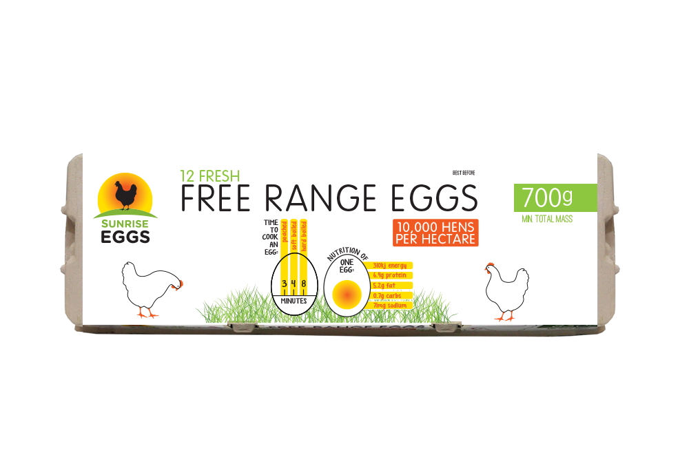Free Range 700g Eggs - Freshly Local