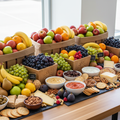 Suggested arrangement of a Custom Corporate Box — actual contents tailored to your order