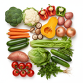 Medium Veg Box by Freshly Local - fresh vegetables flat lay